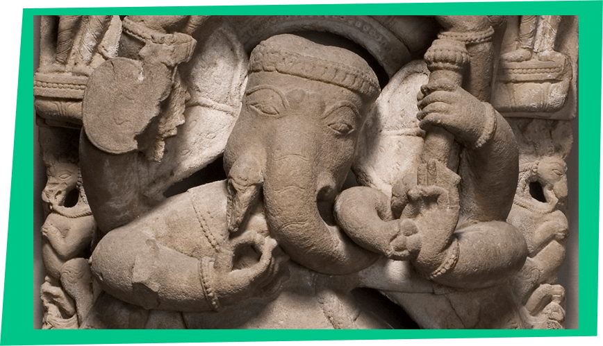 Detail: Indian Dancing Ganesha